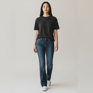Levi’s Demi Curve Boot Cut Jeans, Dark Wash